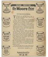 Use Moore paint advertising instruction booklet 1940 vintage household v... - £10.53 GBP