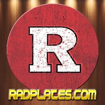 Rutgers Scarlet Knights Round Aluminum Metal Sign 11.75&quot; - $19.77
