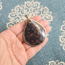 Vintage Leopard Print Teardrop Pendant - $24.99