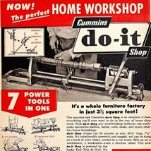 Cummins Home Furniture Factory Shop Advertisement 1953 Tools Chicago DWS6B - £15.61 GBP