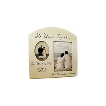 Double 30th Pearl Wedding Anniversary Photo Frame  - $41.00