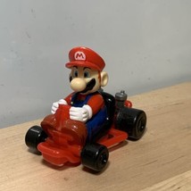 Nintendo Mario Kart Race Car Pull Back Vehicle Red Wendy&#39;s Toy 2002 Figure Works - £7.95 GBP