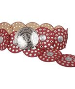 RADIANT RED KUCHI FABULOUS DELUXE TRIBAL ATS GYPSY MOROCCAN BELT  - $1,809.35 MXN