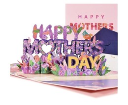 Lovely Happy Mothers Day 3D Pop Up Greeting Card Flowers Floral - £7.74 GBP