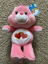 CARE BEAR 8&quot; Love A Lot Bear Pink New with Tags 2002 - £15.98 GBP