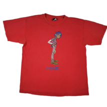 Vintage 2000&#39;s Gorillaz Mens Large Red T Shirt 2-D Damon Albarn Deltron 3030 Y2K - £133.85 GBP