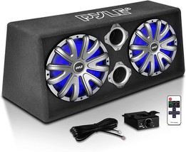 12&quot; Dual Bass Subwoofer Box System (Plbas122Le) With Built-In Illuminating Led - £176.78 GBP