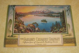 Old Fairmont Creamery Christmas Calendar Pittsburgh Ice Cream Dairy 1936 Paper - £33.24 GBP