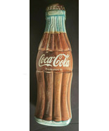 Vintage Large 13&quot; Tall Coca Cola Coke Bottle Tin With Hinged Lid 1997 U128 - £13.34 GBP