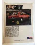 vintage Mercury Tracer Print Ad Advertisement 1988 Pa2 - £6.18 GBP