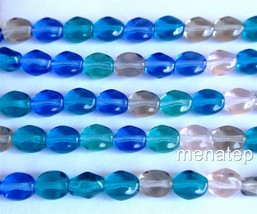 25 6mm Czech Glass Sparkling Diamonds Beads: Multi Mix - £1.05 GBP