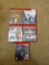 Ps3 Game Lot Resident Evil 5, Assassins Creed, Battlefield, Skyrim Lot Of 5 - £20.23 GBP