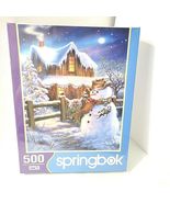 NEW SEALED Springbok Snowman Country Christmas Puzzle 500 pc Rustic Scene - €29,95 EUR