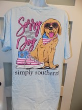 Simply Southern Sorry I Have Plans With My Dog Blue T-Shirt Size L Women&#39;s - $262.29 MXN