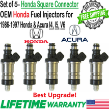 5Pcs OEM Honda Best Upgrade Fuel Injectors For 1986-1989 Acura Integra 1.6L I4 - £97.42 GBP