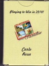 Carlo Rosa Journey To Paradise Atlantis 2011. Promo Playing - £3.95 GBP