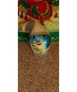 Rare Antique Christmas Ornament Blue German Glass Santa face Googly Eye ... - $3,706.38 MXN