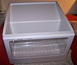 GE Refrigerator VEGETABLE &amp; FRUIT BIN w/Humidity Control - 187D1600 - EUC! - £27.57 GBP