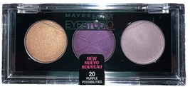 1- Maybelline EYESTUDIO #20 PURPLE POSSIBILITIES (Sealed/Discontinued) S... - $11.87
