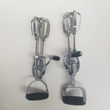 Vintage Ecko Manual Hand Mixer Lot of 2, Spin Freely, Black Handles - $24.70