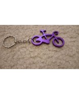 10 Speed Bicycle Bike Anodized Purple Keychain / Bottle Opener 4.5&quot; USA ... - £9.42 GBP