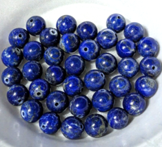 Bead Lot 10 mm Natural Lapis Lazuli Gemstone Loose Beads Focal Jewelry Arts - £5.89 GBP
