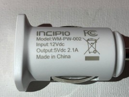 Incipio High Speed 2.1Amp CAR Charger Adapter - Black / WM-PW-002 - £3.94 GBP