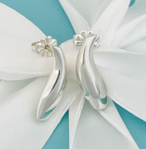Tiffany &amp; Co Fish Stud Earrings by Frank Gehry PERFECT Condition Blue Box Ribbon - £389.38 GBP