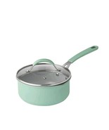 Pioneer Woman ~ GREEN ~ 2-Quart ~ Nonstick ~ Aluminum Saucepan w/Straine... - $45.00