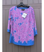 BOB MACKIe New Wearable Art Purple &amp; Blue Shirt - $37.91 CAD