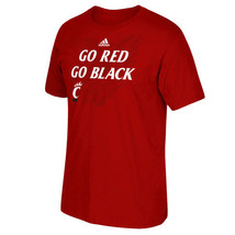 NWT Cincinnati Bearcats &quot;Go Red Go Black&quot; adidas Sideline Glory Small T-Shirt - £17.37 GBP
