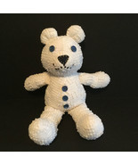 International Silver Co Vintage 80s Teddy Bear Plush 14&quot; Tall Off White - $37.01 CAD