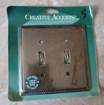 Creative Accents, Tuscan Antique Brass, 2 Toggle Switch Cover, Brand New - £11.67 GBP