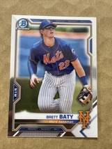 2021 Bowman Chrome Prospect Brett Baty BCP-67 New York Mets - £1.55 GBP