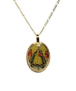 18k Virgen del Regla Gold Plated Catholic Medal with 20 inch Chain Yamaya  - £10.87 GBP
