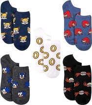 Sonic The Hedgehog SEGA 5-Pack No Show Calcetines Nwt Siglos 9 &amp; Up (Zapato - $10.86