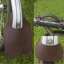London Craftwork Brompton Set: Leather Mudguard Flaps &amp; Mini Carry Handl... - $52.24