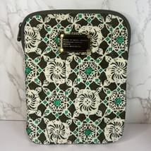 Marc by Marc Jacobs Quilted Tablet Bag Green White Brown 10.5&quot;x8&quot; Workwear - $35.00