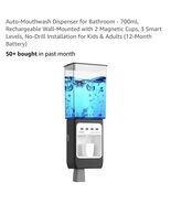 Auto-Mouthwash Dispenser for Bathroom - 700mL Rechargeable Wall-Mounted - $13.74