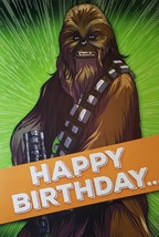 Star Wars  Chewbacca  Greeting Card Birthday  &quot;Happy Birthday&quot; - £3.10 GBP