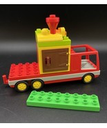 Lego Duplo Vehicle Truck Red Grey Fire Brigade Set 2691 &amp; Misc Blocks LOT 8 - €17,06 EUR