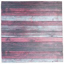 Dundee Deco JNAZRS033H58 Charcoal Red Off-White Faux Wood 3D Wall Panel, Peel an - £10.02 GBP+