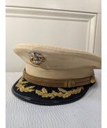 United States Military Hat Marines Berkshire Caps Major Dress White w/ p... - €158,58 EUR