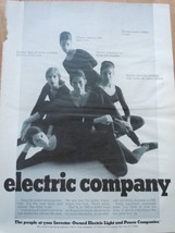 Investor Owned Electric Light &amp; Power Companies Print Magazine Ad 1968 - $4.99