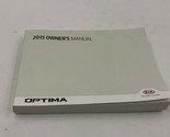 2015 Kia Optima Sedan Owners Manual Handbook OEM I01B17008 - $9.89
