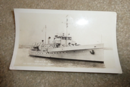 Vintage WWII Real Photograph Card USCGC Dix Navy Patrol Boat - £17.36 GBP
