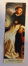 Saint Thomas Aquinas Authentic Prayer Card, Prayer In Italian, New From Italy - £3.89 GBP