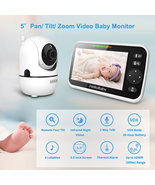 &quot; 5&#39;&#39; Pan-Tilt-Zoom Video Baby Monitor with Night Vision&quot; - £80.51 GBP