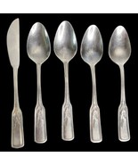 Lot Mid Century Modern Orleans ORL15 wheat  4 Teaspoon 1 Butter Spreader... - $7.21