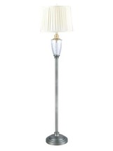 Floor Torchiere Lamp DALE TIFFANY CASTLE MOUNTAINS Contemporary Drum Shade - £213.42 GBP